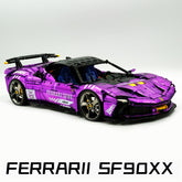 1:8 Ferrari SF90XX Purple Plating Limited Color, The Ultimate Supercar, More Than 12 Features Restored(4100 Pcs)